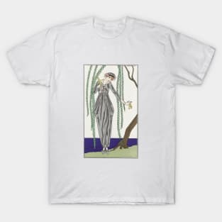 Costumes Parisiens Fashion Illustration by George Barbier T-Shirt